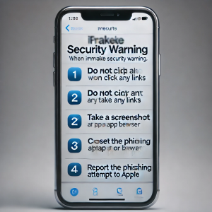 Immediate Steps to Take if You Encounter a Fake Security Warning on iPhone